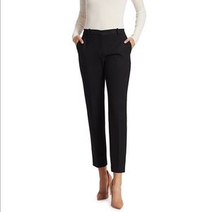 Theory Black Tailored Cigarette Trousers